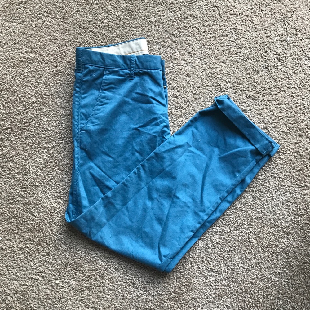 Blue khaki pants